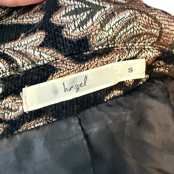Hazel Black and Gold Brocade Jacket - Picture 9 of 11